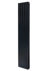 Дизайнерский вертикальный радиатор отопления ARTTIDESIGN Livorno II 5/1400/340/50 черный матовый